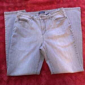 Bandolino Women's Straight Leg Jeans in Light Gray